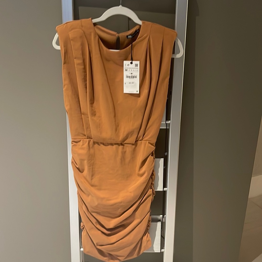 Zara Rust Orange Mini Dress